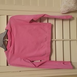 🌺Buy one get Free🌺 Victoria's Secret Seamless Sports Top Large Pink 🆕 Fitted